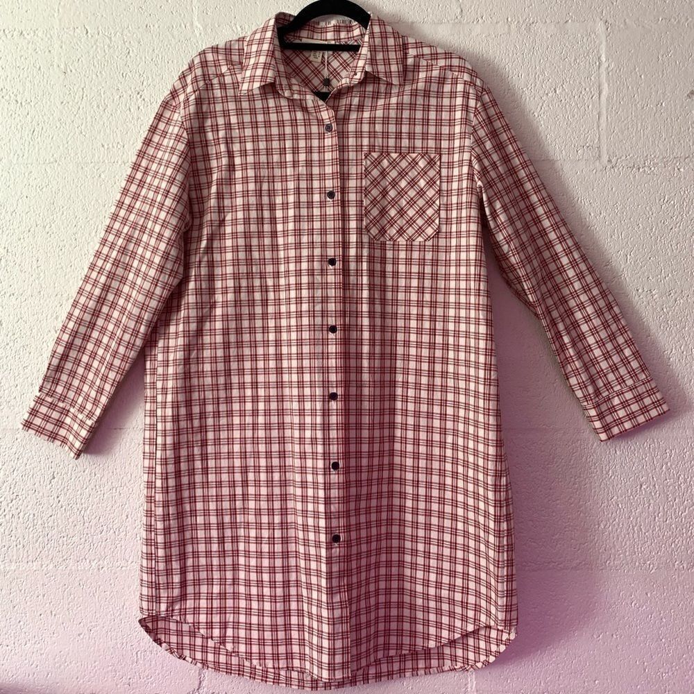 Anthropologie The Korner Check Dress Small